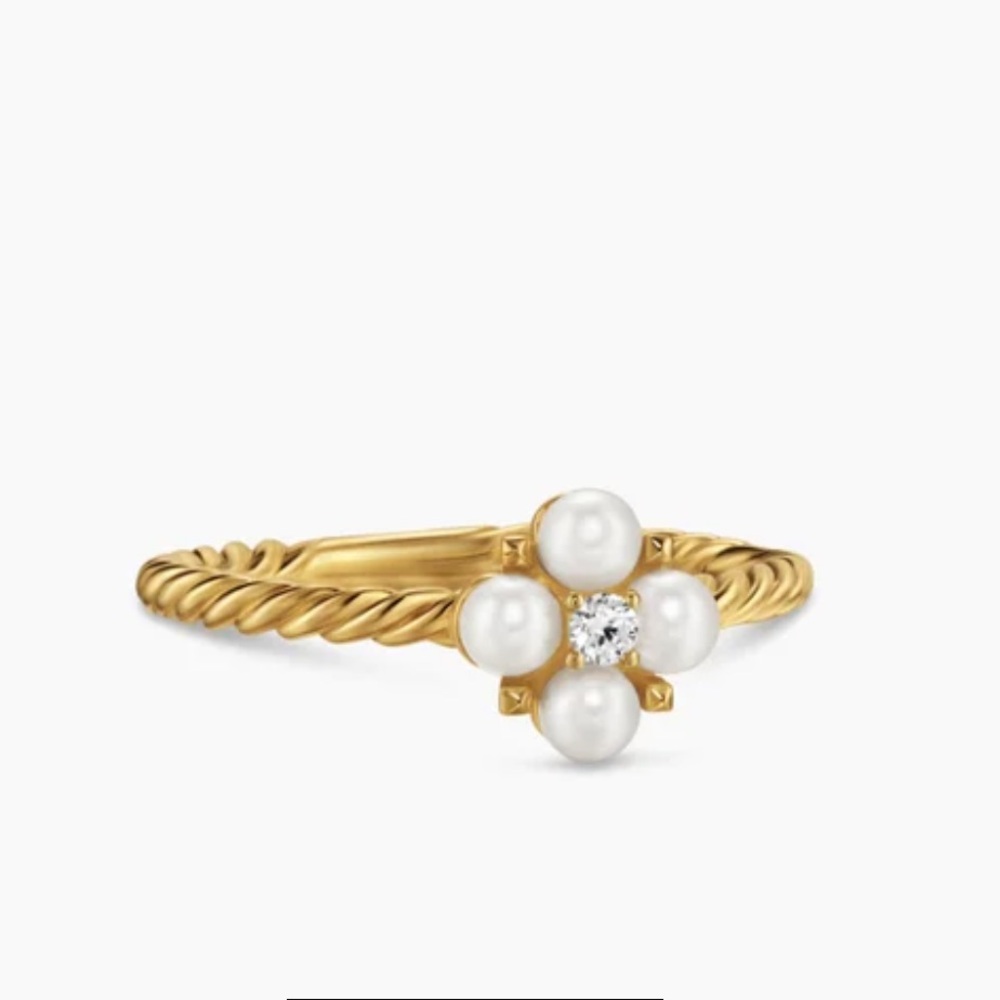 David Yurman Petite Modern Renaissance Pearl Ring